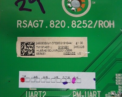 Hisense 65R6E1 Main Board 249093B (RSAG7.820.8252/ROH, 249092B) | eBay