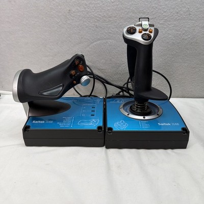 Saitek X45 Flight Simulator Throttle & Control Stick - Used - Tested Working