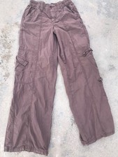 BDG Urban Outfitters Vintage Y2K Cargo Wide Leg Cotton Pants Womens Med Brown