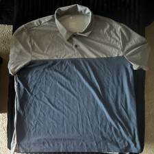All in Motion XXL Colorblock Gray Blue Short Sleeve Collared Polo Shirt for Men