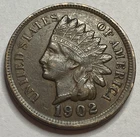 1902 Indian Head Cent Exact Coin Imaged #IND148