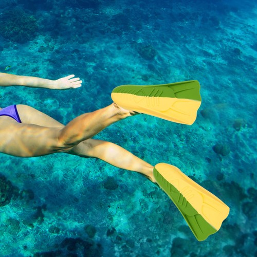 Silikonkurzflossen Männer Und Frauen Kind Trainingsflossen Schwimmen - Bild 12 von 12