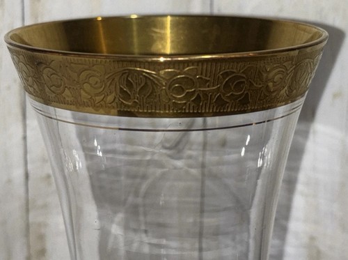 Glastonbury Lotus RAMBLER ROSE Eisteeglas - 5 1/2" Goldrand - 2 Stück - Bild 6 von 13