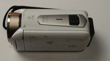 Canon Vixia HF R500 White Full HD Digital Video Camcorder w/ Battery
