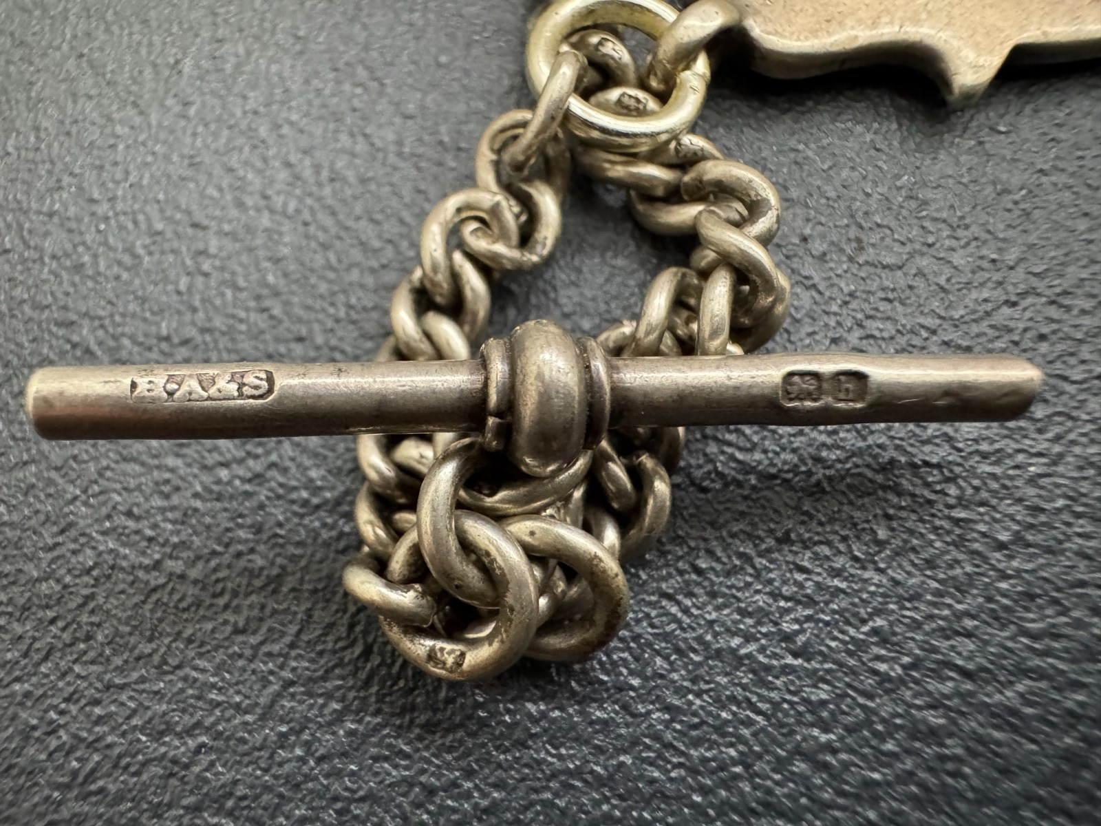 Antique Solid Silver Hallmarked Heavy 30gr Single… - image 3