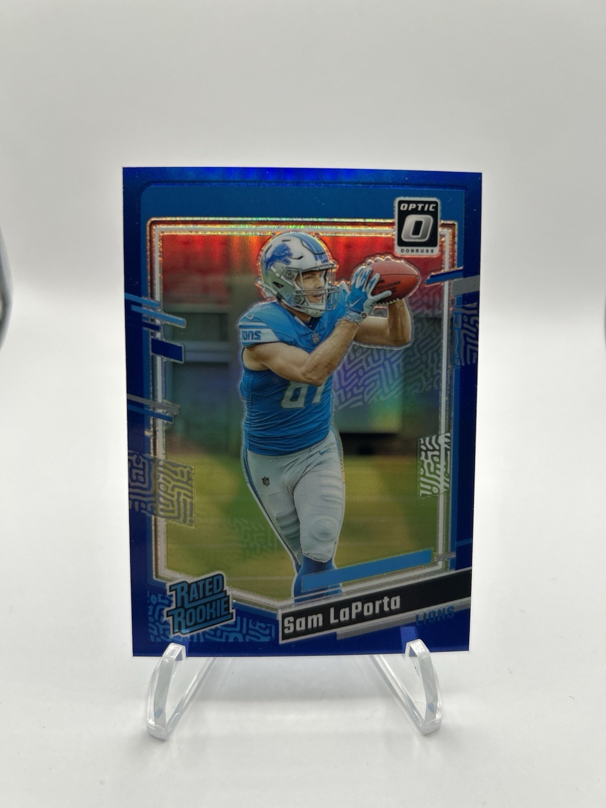 2023 Panini Donruss Optic - Rated Rookie Sam LaPorta #237 Blue Prizm /199 (RC)