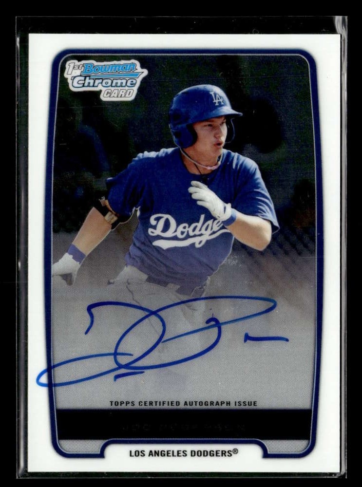 2012 Bowman Joc Pederson 1st Chrome Auto Autograph #BCP104 Dodgers UX5997