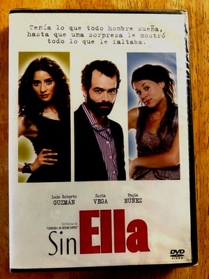 Sin Ella (DVD 2011 Spanish/NO Eng Subs Rom-Com NEW) Roberto Guzmán, Lola Dueñas
