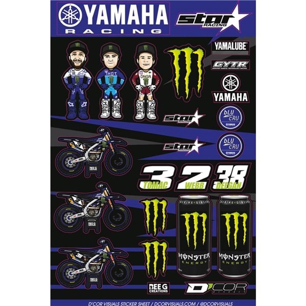 D'COR Visuals Monster Energy Yamaha Star Racing/BEE G Creations