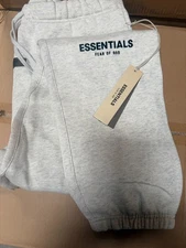 Fear of God Essentials Sweatpants SS22 Dark Oatmeal Gray 100% Authentic- L