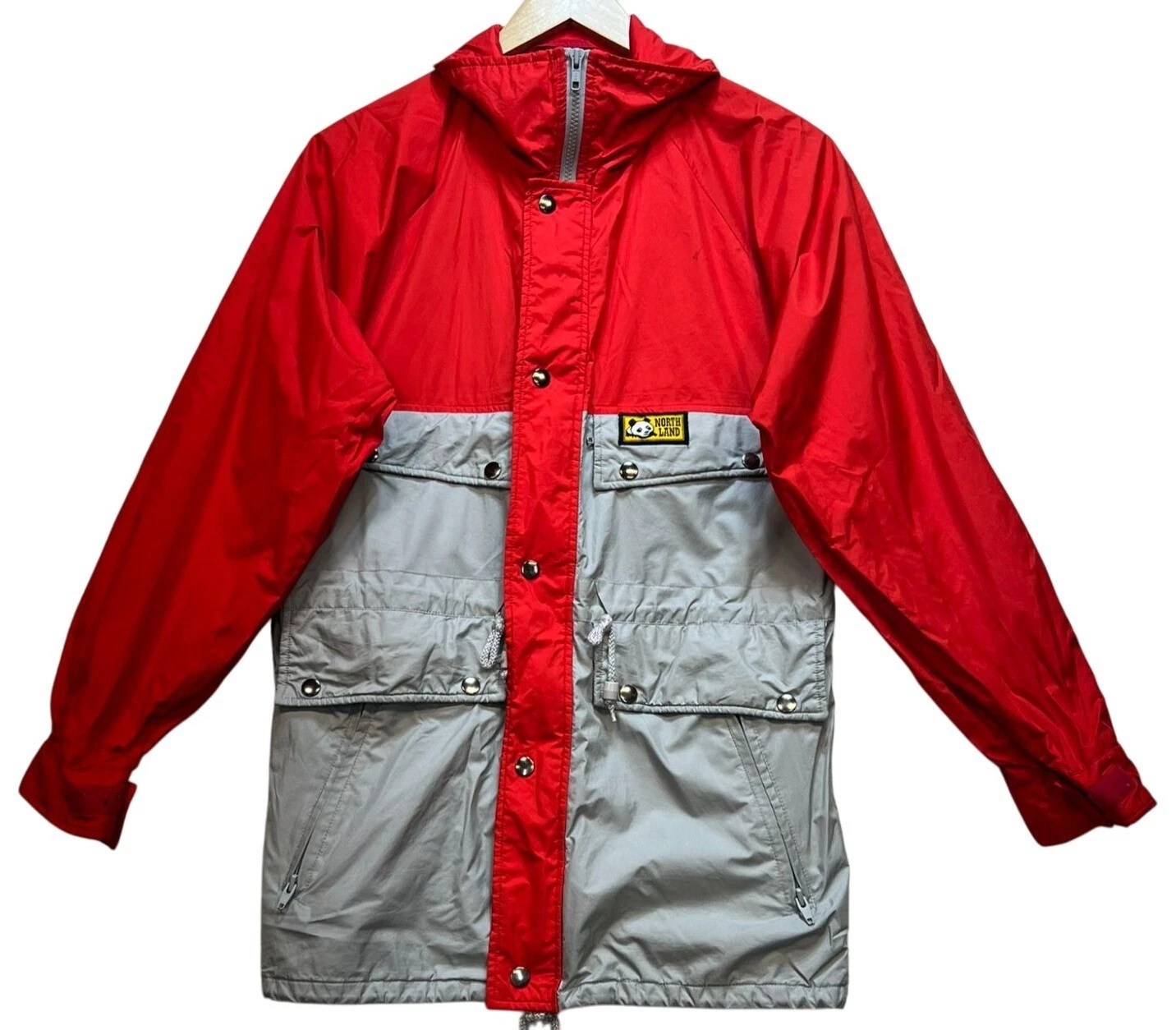 North Land Mens Windbreaker Full Zip Jacket Long Sleeve Size S Red Gray
Opens in a new window or tab