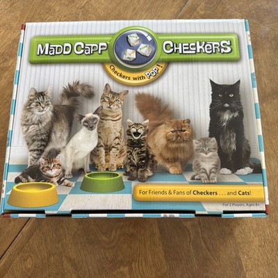 Madd Capp Checker Board Game Cat Lovers Version Checkers That Pop 
