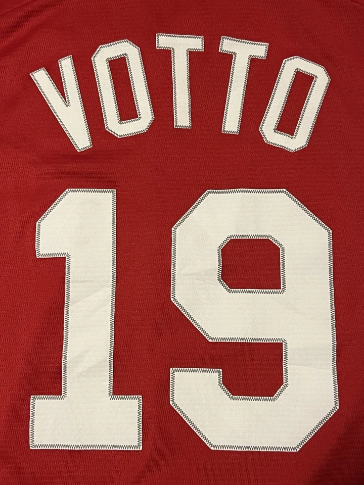 🟥 CINCINNATI REDS XL JERSEY THROWBACK MLB JOEY VOTTO  XL MAJESTIC COOPERSTOWN  - Image 3 of 4