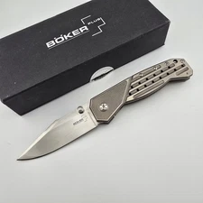 Boker Plus Scoundrel 2nd Gen. Folding Knife Titanium VG10 Spear Point 01BO761