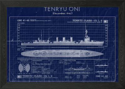 Tenryu ONI Gerahmtes Wandbild Poster Leinwanddruck Bild