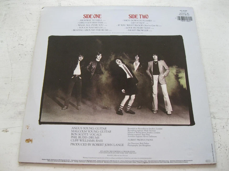 LP AC/DC – Highway To Hell 1979 ATLANTIC K 50628 Germany - Immagine 2 di 3