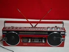 Sharp QT-7DX Vintage Boombox Radio Cassette Player New Belt Tested Japan Red