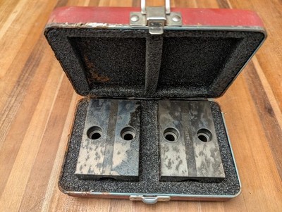 Starrett 706 Gage Blocks 1x2x3 Match Pair Inspection Setup Tooling Case USA