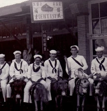 RPPC China Dentist American Sailors Real Photo Postcard