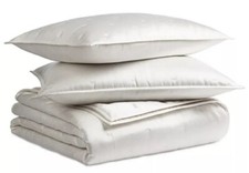 Hotel Collection Glint King Quilted 3 Piece Coverlet Set White New