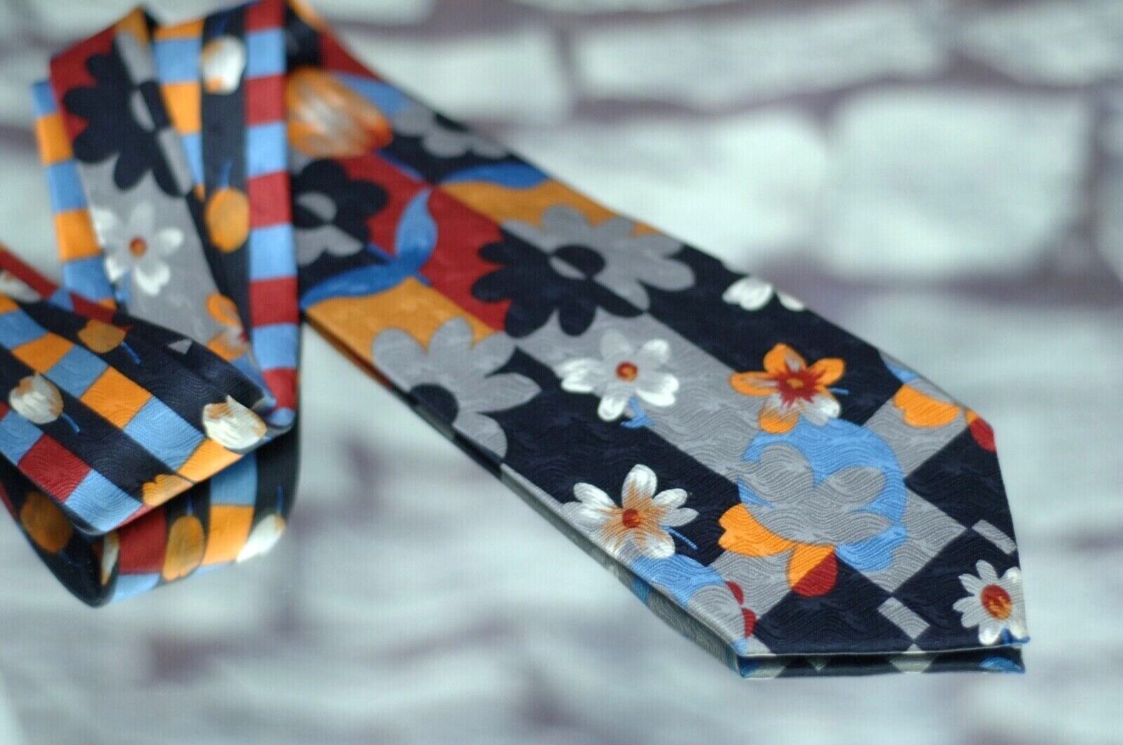 SERICA Men's Tie Colorful Geometric Floral Luxury… - image 1