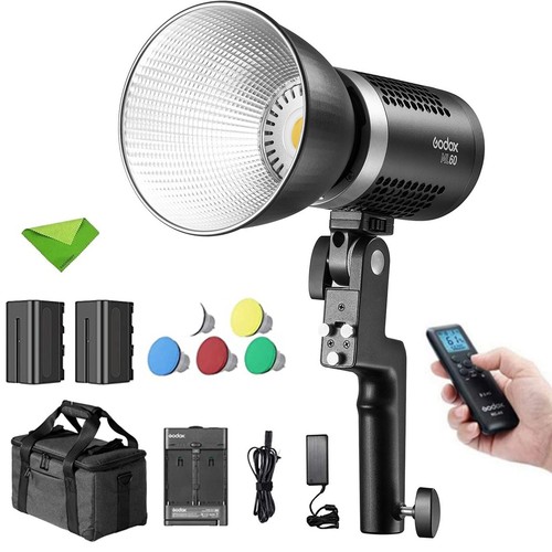 Godox ML60 60W Tragbares LED Licht Lampe Studioleuchte mit Fernbedienung+Battery
