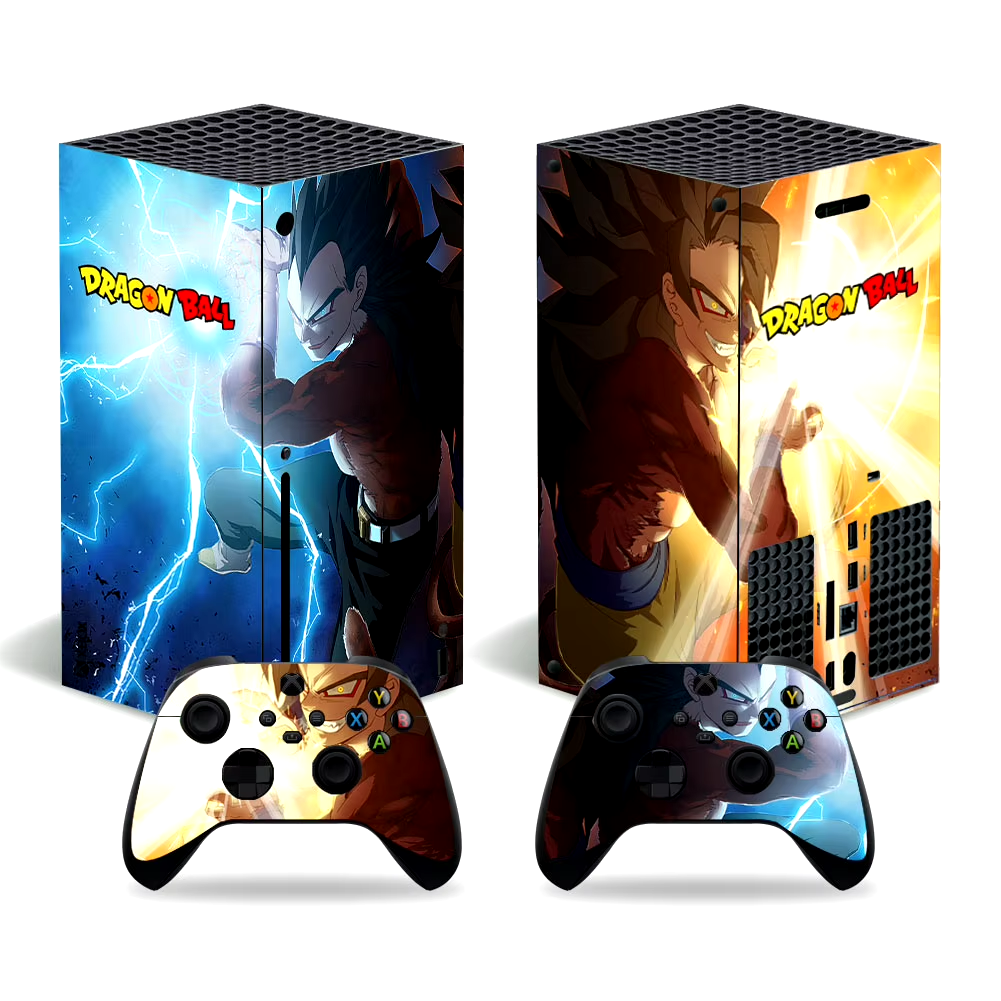 Xbox Series X Console Skin Sticker Vinyl Anime Dragon Ball Goku Skin Sticker Dec-image
