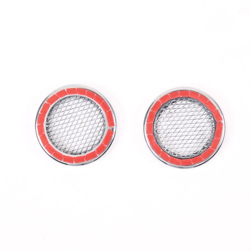 For Hummer H3 2005-2009 Interior A-Pillar Speaker Ring Trim Chrome Alloy Cover - Picture 10 of 12