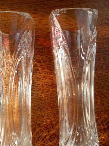 Passendes Paar klar geschnittene Glasvasen - Bild 7 von 8