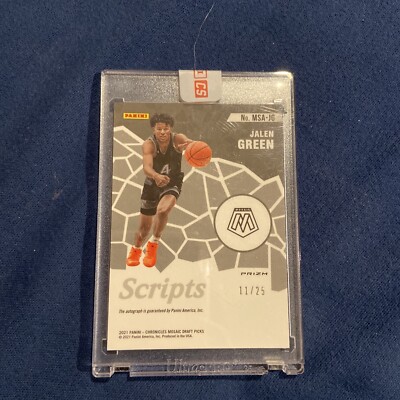 Jalen Green Mosaic Scripts Auto /25 | eBay