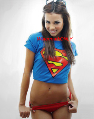 HOT ''Cos Play'' ''SUPER GIRL'' ''Bare Belly'' ''Pin-Up'' PHOTO! #(77)