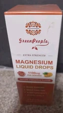 Green People/Pineapple🍍 Magnesium Liquid drops/1100mg/4Fl. Oz / Best By 07/2026