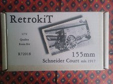 RETROKIT 72018 canon de 155mm SCHNEIDER Court m.le 17 -  1:72 resin kit