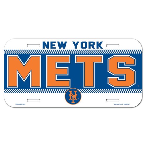 new york mets mlb wincraft poly license plate free ship