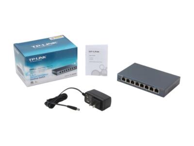 TP-LINK - TL-SG108 - Unmanaged 10/100/1000Mbps 8-Port Gigabit Desktop Switch