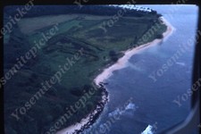 sl90 Original slide 1960's Hawaii Kiholo beach ? aerial view 084a