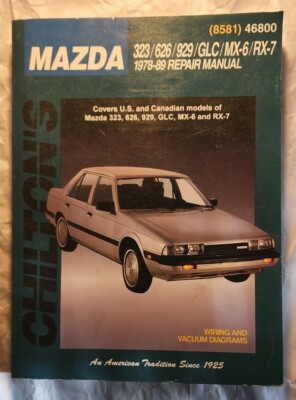 Chilton's Mazda 323/626/929/GLC/MX-6/RX-7 1978-89 Repair Manual (8581) 46800