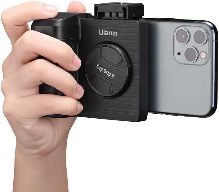 Smartphone Camera Grip Holder w Remote Control Shutter 1 4