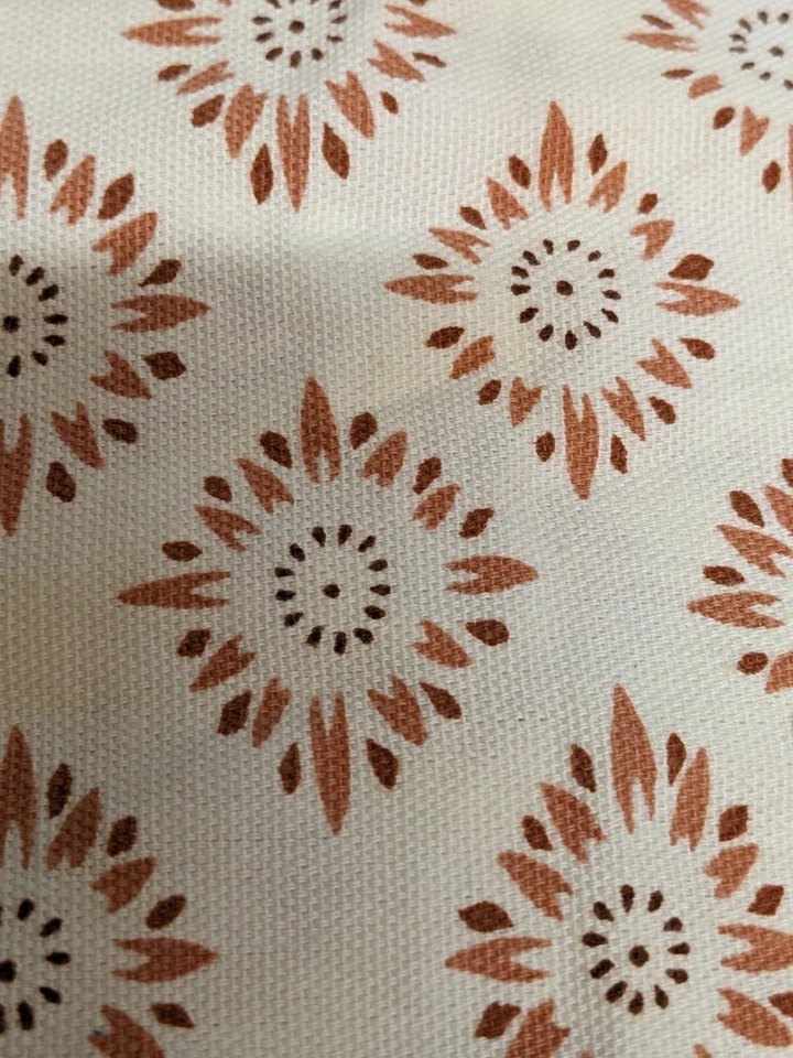 Juego de 4 servilletas de cena Calvin Klein Home terracota y crema, 18"x19" Foto 2 de 4