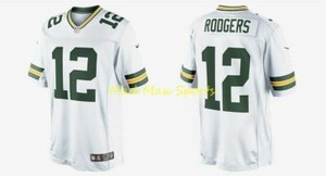AARON RODGERS Green Bay PACKERS White NIKE Limited COLOR RUSH Sewn On Jersey XL