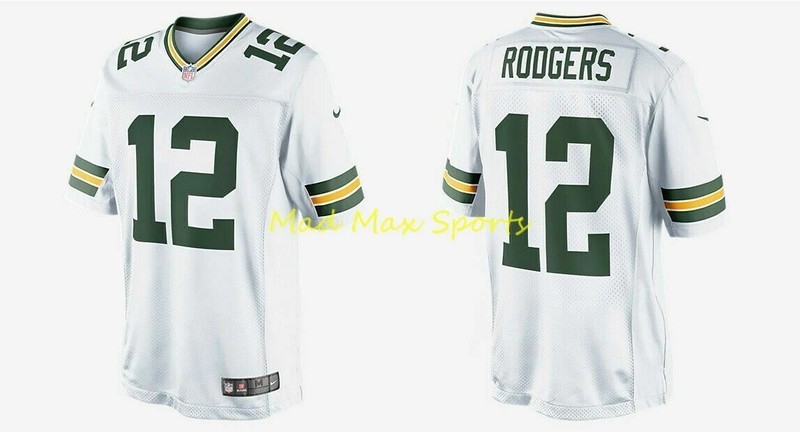 AARON RODGERS Green Bay PACKERS White NIKE Limited COLOR RUSH Sewn On Jersey XL