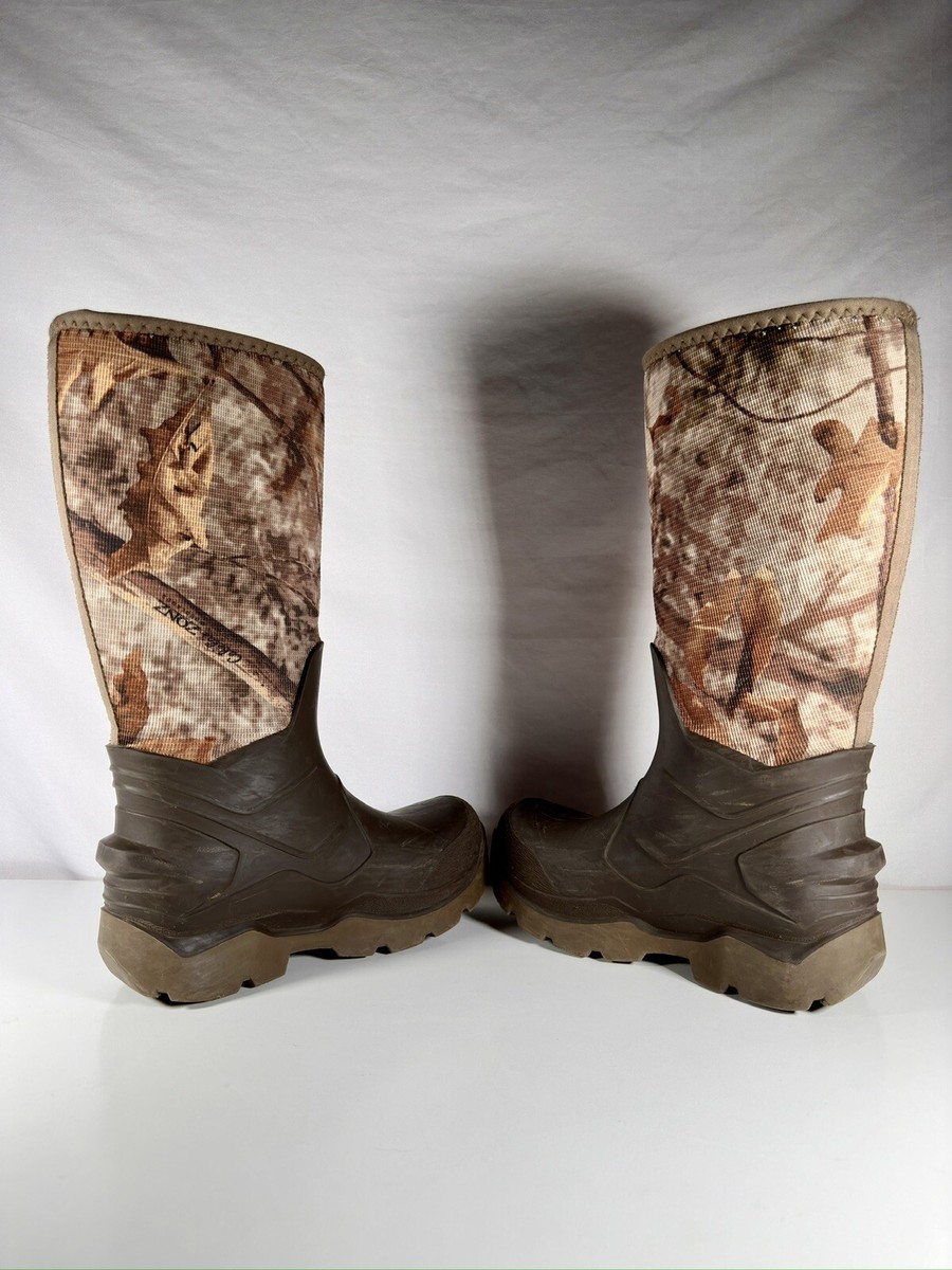 Cabelas Instinct Rubber Boots Waterproof Woodland Camo  display picture 1