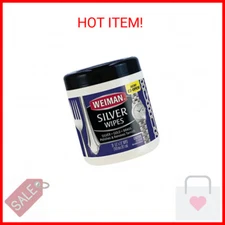 Weiman Jewelry Polish Cleaner, Tarnish Remover Wipes - 20 Count - Use on Silver