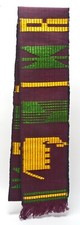 Colorful Tribal Scarf design woven into fabric