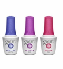 Gelish Dip Essential Liquid 3pcs Top,Base,Activator - 0.5 oz 15ml