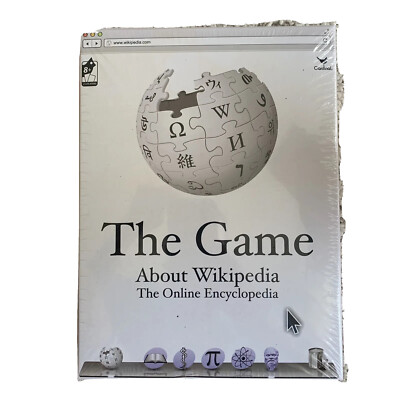 The Game About Wikipedia Game Online Encyclopedia Ages 8+ 2-4 players New Sealed