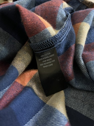Mens CG Classics Plaid Flannel Shirt Button Down Long Sleeve Multicolor - Picture 14 of 14