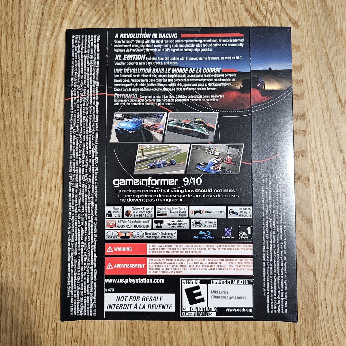 SEALED Gran Turismo 5 XL Edition Sony PlayStation 3/PS3 NOT FOR