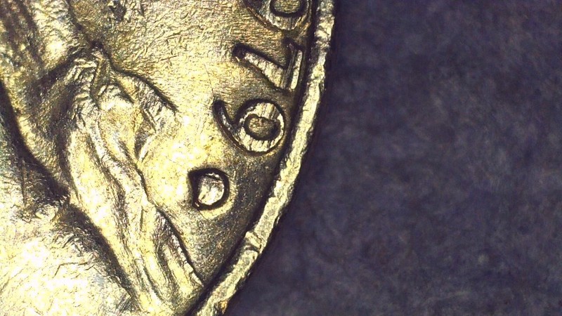 1979 D Jefferson Nickel with a filled "D" Die Chip Error (A75)