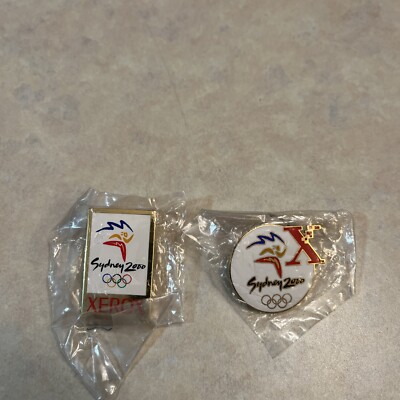 Sydney 2000 Olympic Xerox Logo Pin New Lot of 2
